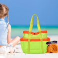 thumbnail image 4 of JWshufel Large Capacity Portable Swimming Bag with Multi Pocket Storage for Beach Swimming Pool Vacation Travel Long Lasting Polyester Mesh Design Easy to Fold and Carry, 4 of 5
