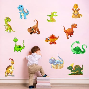Dvkptbk Wall Stickers Color Dinosaur Pattern Removable Wall Sticker Bedroom Living Room Decoration Home Decor on Clearance