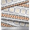 thumbnail image 3 of Soimoi Poly Georgette Fabric Geometric African Printed Fabric 1 Yard 42 Inch Wide, 3 of 3