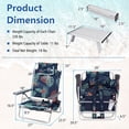 thumbnail image 2 of Costway 3PCS Outdoor Camping Set with 5-Level Adjustable Backrest Storage Bag Towel Bar, 2 of 10