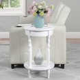 thumbnail image 2 of Convenience Concepts Classic Accents Table d'Appoint Ovale Brandi, Fini Bois Blanc, 2 of 6