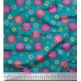 thumbnail image 1 of Soimoi Rayon Fabric Flower Artistic Printed Fabric 1 Yard 42 Inch Wide, 1 of 3