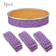 thumbnail image 2 of POINTERTECK 3Pieces Cake Strips Cake Pan Strips Baking Tin Wraps Bake Even Strip Set Absorbent Pan Strips Cake Baking, 2 of 5