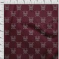 thumbnail image 3 of oneOone Silk Tabby Fabric Bird Artistic Sashiko Print Fabric by Yard 42 Inch Wide, 3 of 4