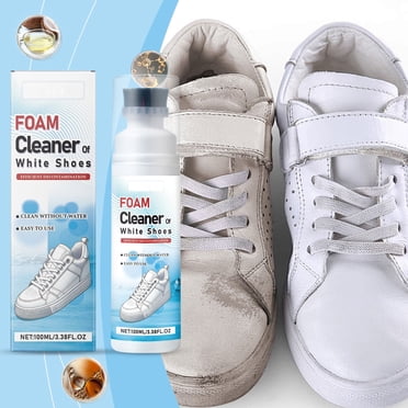 Yhmxh Fournitures de Nettoyage Nettoyant Tout Usage Essentiels pour la Maison Nettoyant Polyvalent Petit Détergent pour Chaussures Blanches Mousse Agent de Nettoyage à Sec Détergent pour Chaussures de Sport Sans Eau Détergent en Mousse pour Chaussures 100 ml