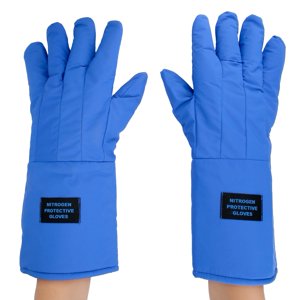 Gants d'azote liquide,38cm Gants de travail à longue durée cryogénique Gants pour la protection du froid Gants d'ingénierie de précision