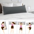 thumbnail image 2 of Unique Bargains Silky-Soft Pillowcase Microfiber Body Pillow Case Cover with Envelope Closure, 2 of 8