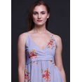 thumbnail image 2 of Bimba Robe Longue Chic à Imprimé Floral pour Femme, Style Bohème, Maxi d'Été, Tenue de Plage - Grand, 2 of 5