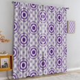 thumbnail image 4 of Mandala Geometry Design Extra Long Blackout Curtains, Scattered Round Big and Small Decorative 2-Panel Window Drapes, Dust-Proof Easy to Clean Window Treatments for Bedroom Living Room-W42xL54in, 4 of 5