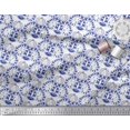 thumbnail image 3 of Soimoi Polyester Crepe Fabric Floral,Fish & Deer Artistic Decor Fabric Printed Yard 52 Inch Wide, 3 of 3