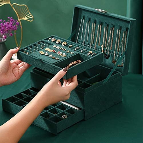 Jewelry Box, jewelry organizer 3-Tier Jewelry