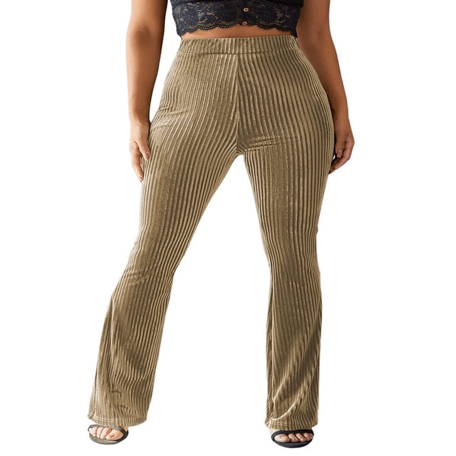 Women‘s Bootcut Yoga Pants Tummy Control Workout Bootleg Velvet Lounge Active Trouser Sweatpants