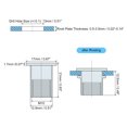 thumbnail image 2 of Unique Bargains M10 Rivet Nuts, 50 Pack Zinc Plated Carbon Steel Knurled Flat Head Threaded Insert Nuts, 2 of 5