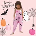 thumbnail image 2 of Girls' Halloween Print Tank Jumpsuit Romper With Harem Pants, 2 of 5