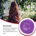 thumbnail image 4 of Xingzhi Woman Mesh Crochet Hair Net Washable Flexible Replacement Sleeping Hairnet Purple, 4 of 6