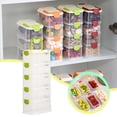 thumbnail image 2 of TIELUTT Food Grade Transparent Storage Household Sealed Storage Containers with Lids for Organizing Closet Zip up Closet Bottom of Closet Organizer Room Organization and Storage under Bed Storage Org, 2 of 6