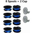 thumbnail image 4 of 10 Packs Replacement Spool for Ryobi Thumb Trimmer, Compatible with Ryobi One + AC14RL3A, Cordless Trimmer, 8 Spools + 2 Cutting Caps, 4 of 4