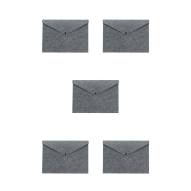 Youkk Convenient File Document Bag Store And Sort With Ease Easy Access To Supplies Felt Folder Organizer grey 5Set