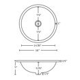 thumbnail image 4 of 16-in. W Round Bathroom Undermount Sink Set In Biscuit - Chrome Hardware AI-22861, 4 of 7