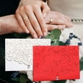 thumbnail image 2 of Graflsoa Invitations de Mariage Élégantes en Strass Rouges avec Enveloppes et Pages Vierges, Ensemble de 25 Pcs pour Anniversaires et Événements Spéciaux, 2 of 7