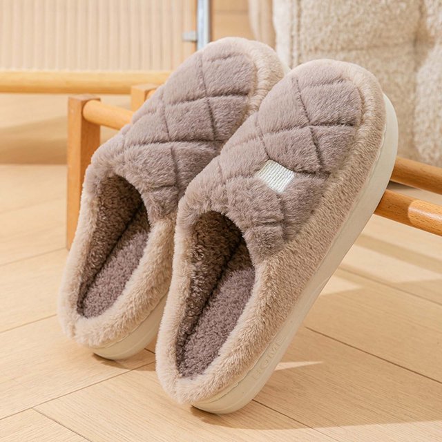 Pantoufles d'Intérieur en Molleton pour Hommes Adultes Pantoufles Chaudes Pantoufles d'Hiver Hommes Pantoufles de Maison d'Hiver Chaussures d'Intérieur Pantoufles d'Intérieur en Molleton pour Hommes 7.5