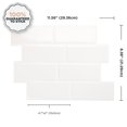 thumbnail image 2 of SMART TILES PEEL & STICK BACKSPLASH - METRO BLANCO - 4 Pieces 11.56 x 8.38, 2 of 6