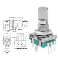 thumbnail image 4 of EC11 Rotary Encoder Set of 10 360 Degree Code Switch for Industrial Use, 4 of 7