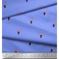 thumbnail image 2 of Soimoi Blue polyester Crepe Fabric Arrow & Skull Print Fabric by Yard 52 Inch Wide, 2 of 5