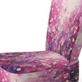 thumbnail image 4 of Designart "Magical Magenta" Pink Abstract Landscape Upholstered Accent Chair - Modern Arm Chair For Living Room, 4 of 7