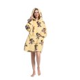 thumbnail image 3 of Oversized Wearable Blanket Hoodie For Adult Kids - Big Hooded Sherpa Junior Sweatshirt With Front Pocket, 3 of 5