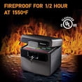 thumbnail image 4 of Sentry Safe Safe Box, Fireproof Waterproof, File Folder and Document Safe, Ex. 14.3 x 15.5 x 13.5, Black, 4 of 4