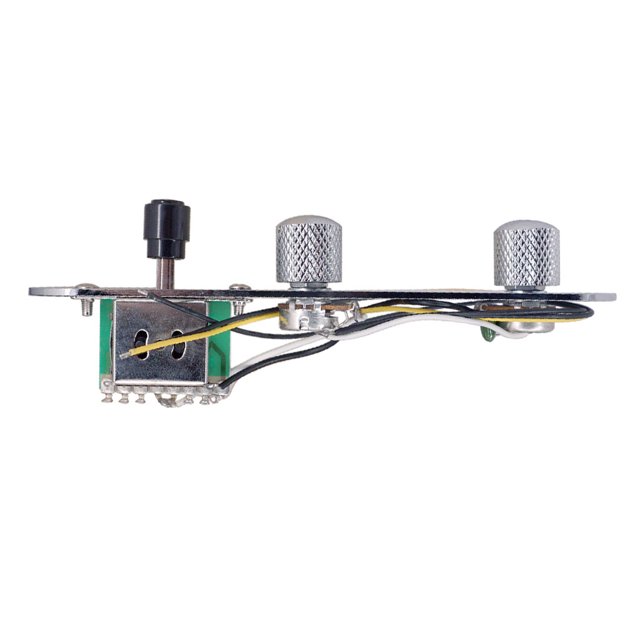 Langgg Plaque de Contrôle Pré-Câblée pour Guitare Électrique TG Argent