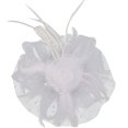 thumbnail image 3 of Women Flower Mesh Ribbons Headband Cocktail Tea Party Hat Headwear Hair Clip, 3 of 9