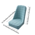 thumbnail image 3 of EGNMCR Home Decor, Room Decor, Wall Decor Large Arcs Half Pack Elastic Dining Table Chair Cover Half Round Household Chair Cover Cushion Backrest One Universals Chair Flock Stools Cover Cover, 3 of 6