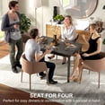 thumbnail image 4 of HOMCOM Dining Table Farmhouse Kitchen Table w/ Wood Frame for Dining Room, 4 of 10