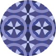 thumbnail image 1 of Ahgly Company Tapis Rond Lavable en Machine Intérieur Transitionnel Mimosa Violet, 4 Pieds Rond, 1 of 7