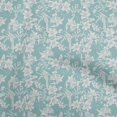 thumbnail image 1 of oneOone Velvet Turquoise Blue Fabric Asian Floral Sewing Material Print Fabric By The Yard 58 Inch Wide, 1 of 4