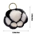 thumbnail image 4 of Yhmxh Colorful Plush Keychain-Cute Stuff Pendant Paw Pad Keyring Keychain Gift for Handbag,Purse,Backpack,Car Keys, 4 of 7