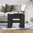 thumbnail image 3 of vidaXL Coffee Table Black 55.5x55x45 cm Engineered Wood, 3 of 4