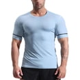 thumbnail image 1 of adviicd Chemises pour Hommes T-Shirts Surdimensionnés pour Hommes T-Shirts Tees Imprimé Col Rond Hauts en Coton Mode Urbaine Chemise Décontractée BU1,TTG, 1 of 4