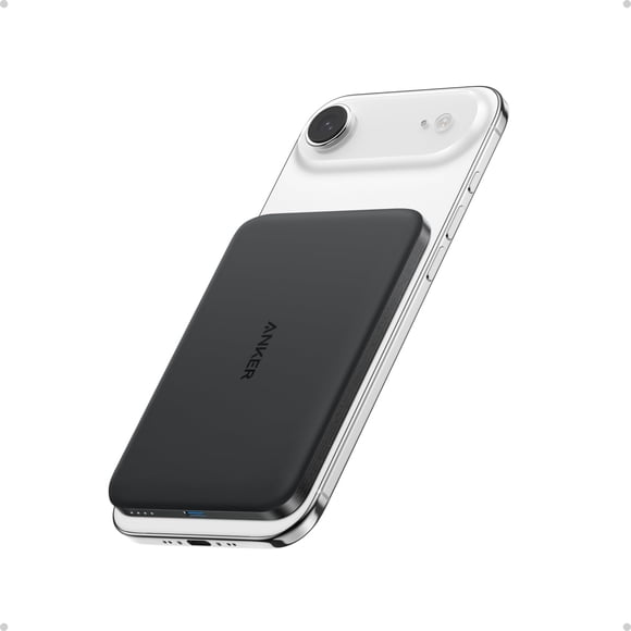 Anker Nano Power Bank, Ultra-Slim 5,000mAh Magnetic Wireless Charging Battery, Qi2 Certified 15W Max MagSafe-Compatible Portable Charger, Ergonomic D