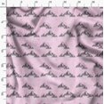 thumbnail image 3 of Soimoi Pink polyester Crepe Fabric Mountain Nature Fabric Prints By Yard 52 Inch Wide, 3 of 6