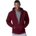 thumbnail image 1 of Hanes ComfortBlend EcoSmart Men`s Full Zip Hoodie, 3XL, Maroon, 1 of 1