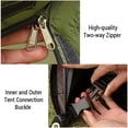 thumbnail image 2 of Waterproof backpacking tent set windproof half-person tent double-layer camping tent, 2 of 8