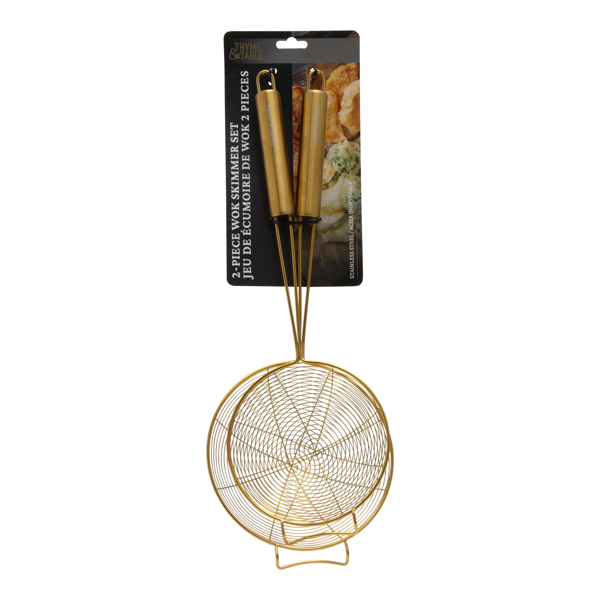 Lot de 2 écumoires pour wok Thym and Table