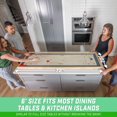 thumbnail image 3 of GoSports Jeu 2-en-1 de shuffleboard et curling de table 6 pi – Bois robuste, 8 palets inclus, plateau réversible, 3 of 5