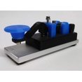 thumbnail image 4 of CW Morse Code Keys Camel Back Morse Code Key with 1/4? Anodized Aluminum Base, Black and Blue, 4 of 4