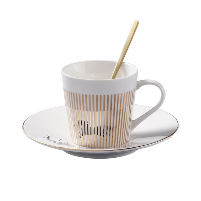 Water Bottles with Handle Coffee Cups Ceramic, China Tea Cups Inverted Image Coffee Mugs,Reusable Coffee Mug Set,Tea Cups and Saucers Water Bottles with Handle Solo Cups
