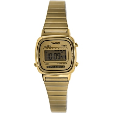 Casio Women's Core LA670WGA-9 Gold Stainless-Steel Quartz Sport Watch