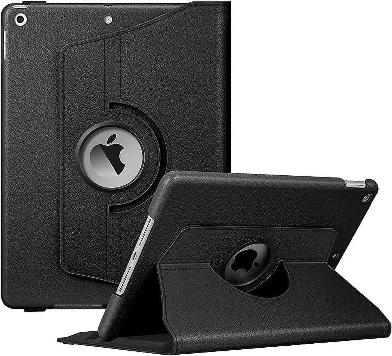 SuperShield Étui pour iPad Pro 12,9 Pouces, (2022/2021/2020, 6e/5e/4e Génération), Fixation Magnétique Pratique, Support Bidirectionnel, Prise en Charge Complète du Pencil 2, Étui à Rebond 360 - Noir